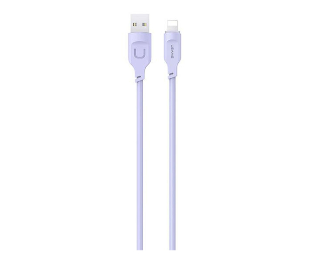 USAMS Kabel lightning 2,4A 1,2m Fast Charging purpurowy - 1569060 - zdjęcie